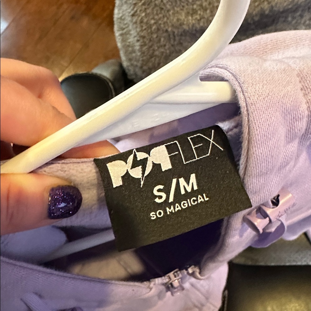 Popflex Lavender Zip Cloud Hoodie - Picture 4 of 5